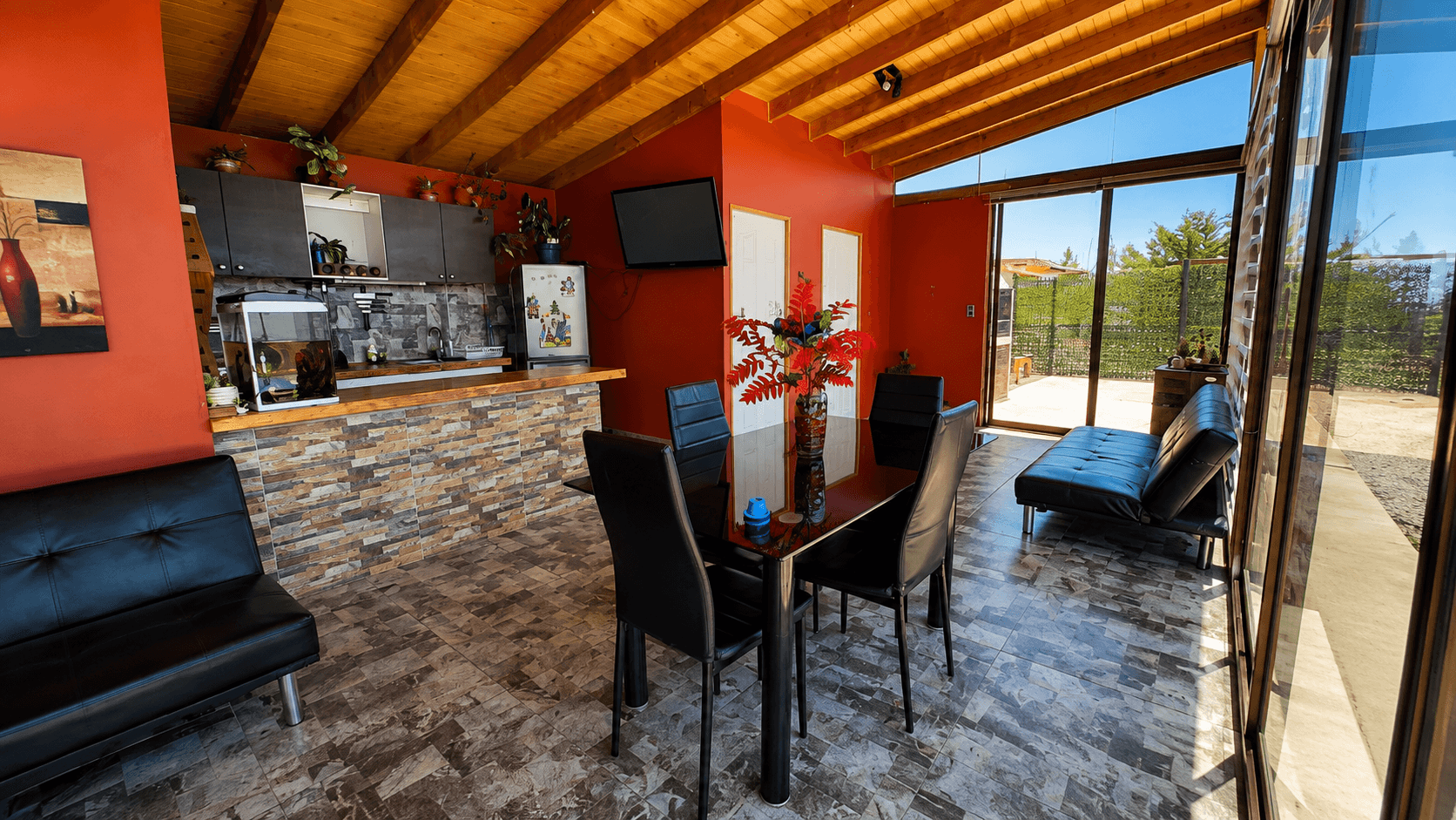 Living y comedor del quincho Tabolango 7